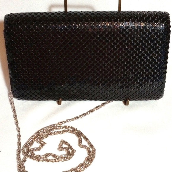Elegant Black Authentic Jessica McClintock Evening Clutch - Picture 3 of 11